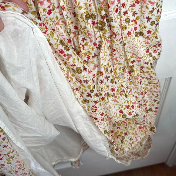 Sundance Midi Sleeveless V-neck Floral Cotton Dress W1791 Sz 16 - Picture 7 of 8